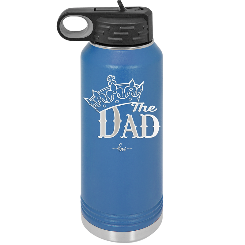 The Dad with Crown - Laser Engraved Stainless Steel Drinkware - 1151 -
