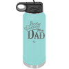 The Dad with Crown - Laser Engraved Stainless Steel Drinkware - 1151 -
