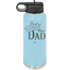 The Dad with Crown - Laser Engraved Stainless Steel Drinkware - 1151 -