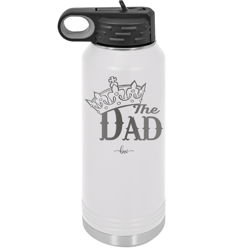 The Dad with Crown - Laser Engraved Stainless Steel Drinkware - 1151 -