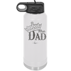 The Dad with Crown - Laser Engraved Stainless Steel Drinkware - 1151 -