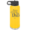 The Dad with Crown - Laser Engraved Stainless Steel Drinkware - 1151 -