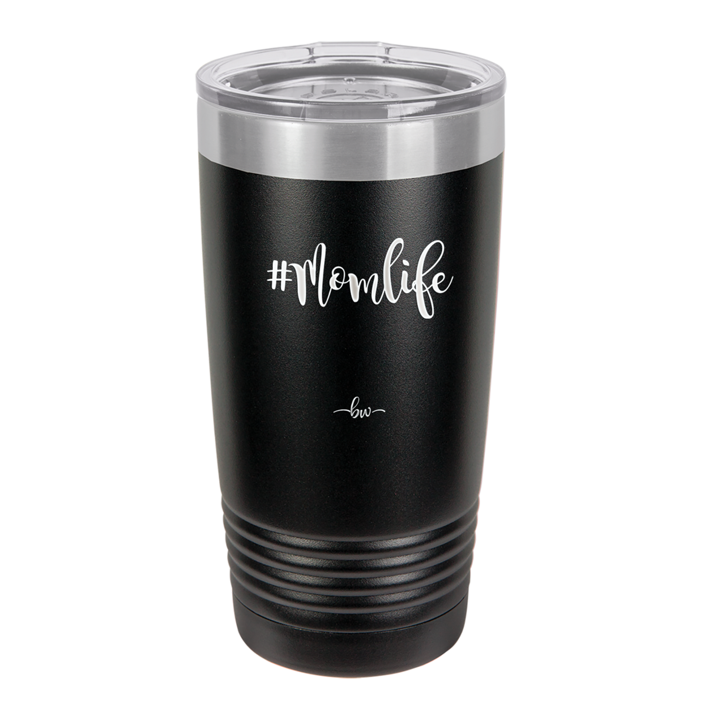 20oz Mom life tumbler - black