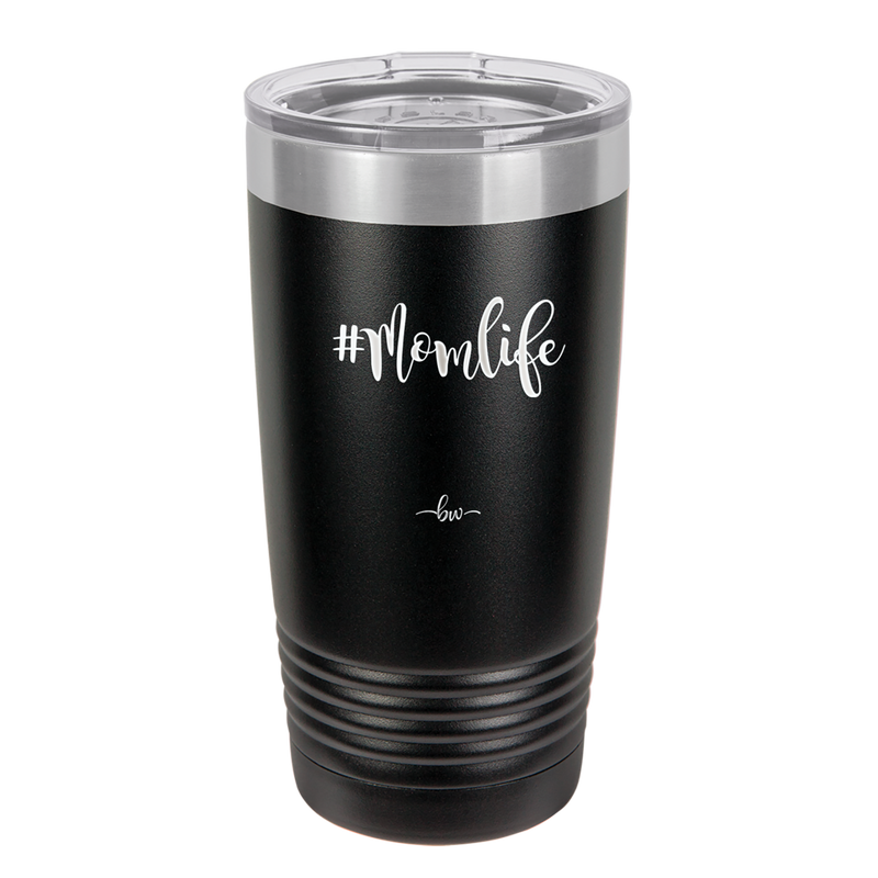 20oz Mom life tumbler - black
