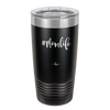 20oz Mom life tumbler - black