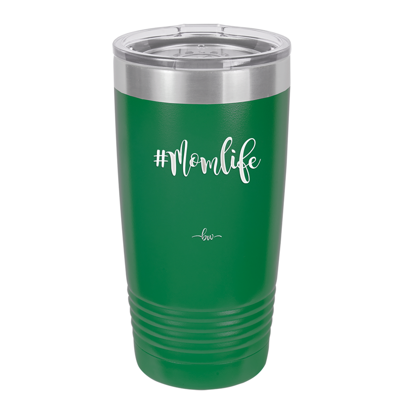 20oz Mom life tumbler - green