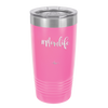 20oz Mom life tumbler - pink