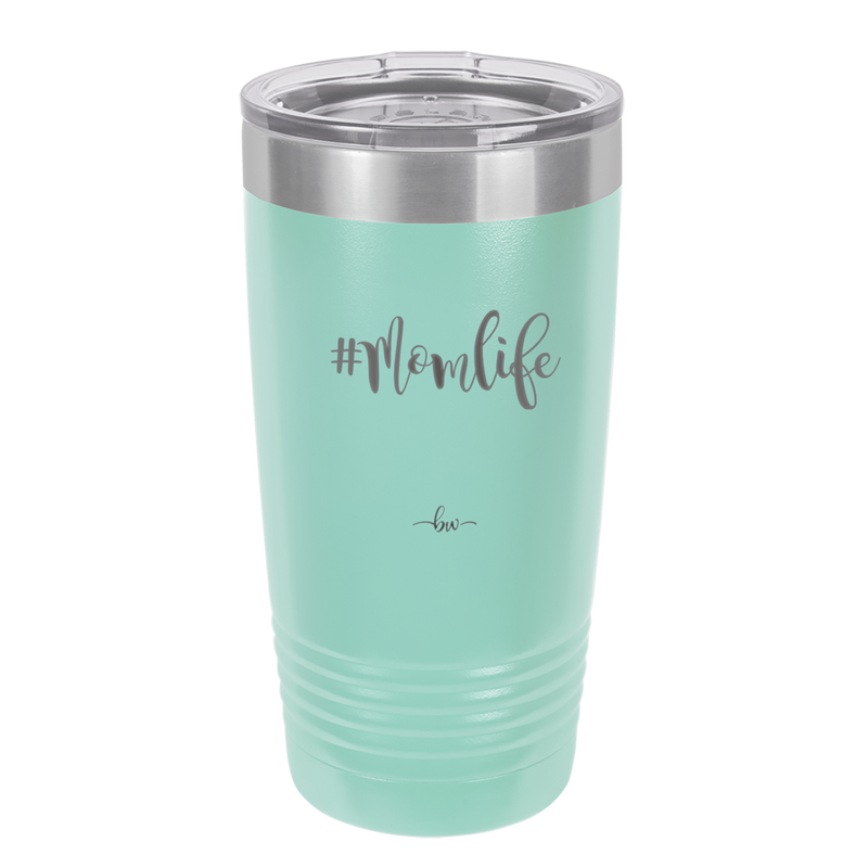 20oz Mom life tumbler - seafoam