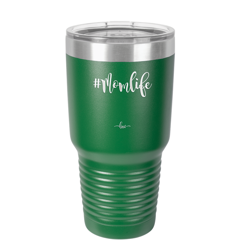 30oz Mom life tumbler - green