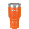 30oz Mom life tumbler - orange