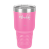 30oz Mom life tumbler - pink
