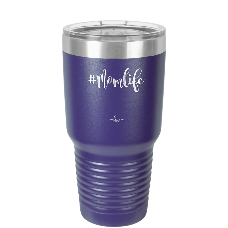 30oz Mom life tumbler - purple