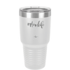 30oz Mom life tumbler - white