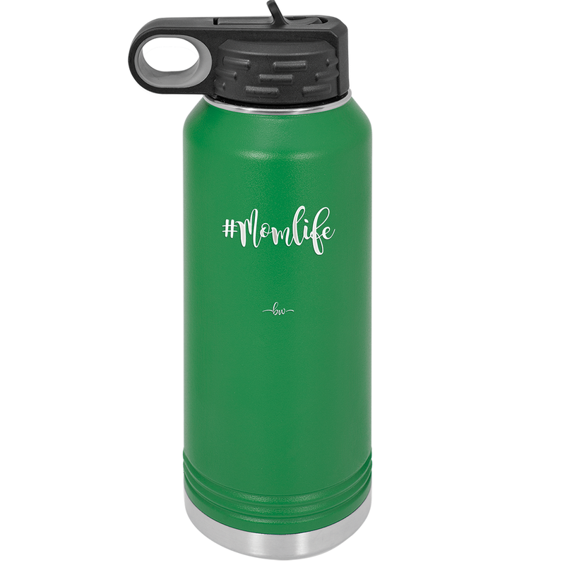 32oz Mom life tumbler - green
