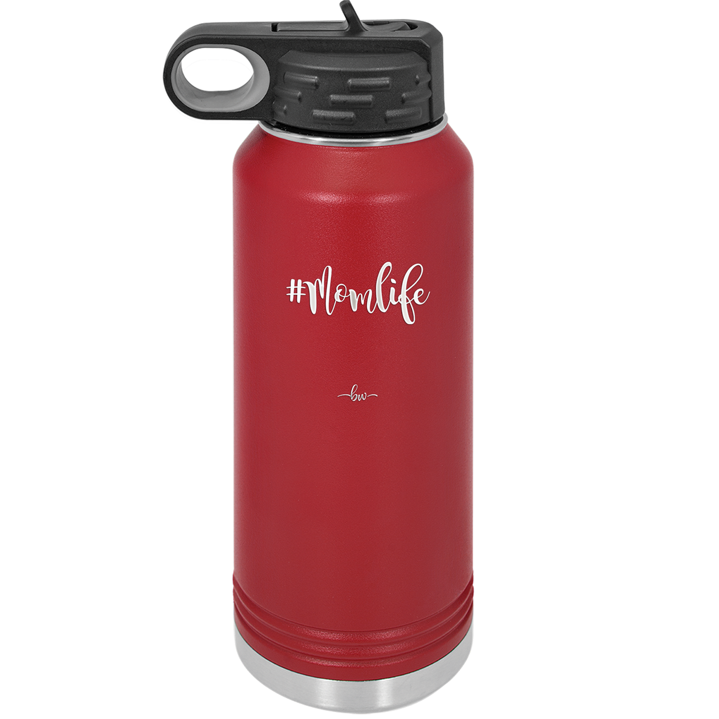 32oz Mom life tumbler - maroon