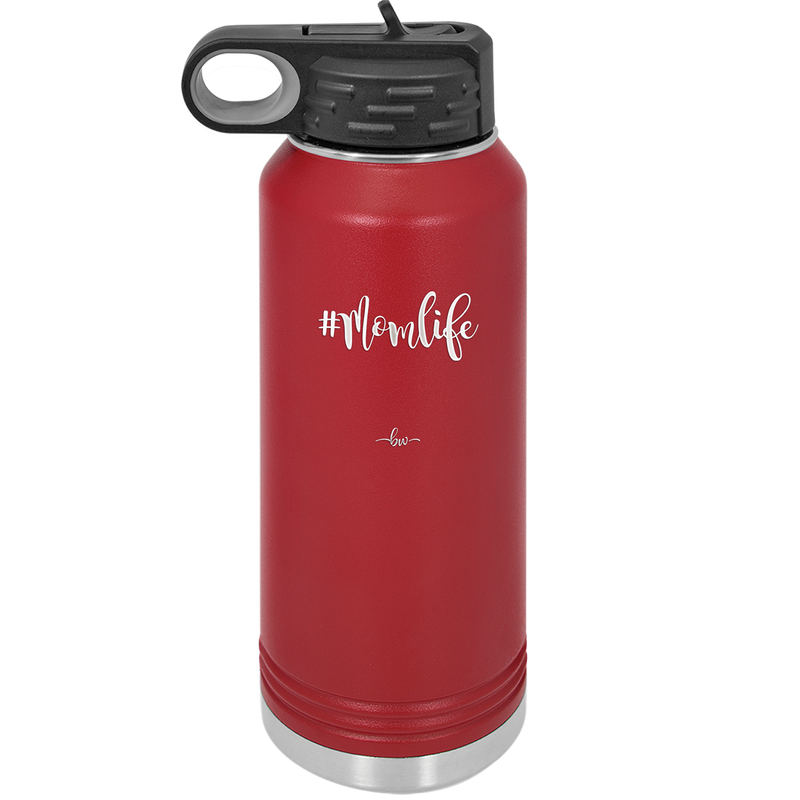 32oz Mom life tumbler - maroon