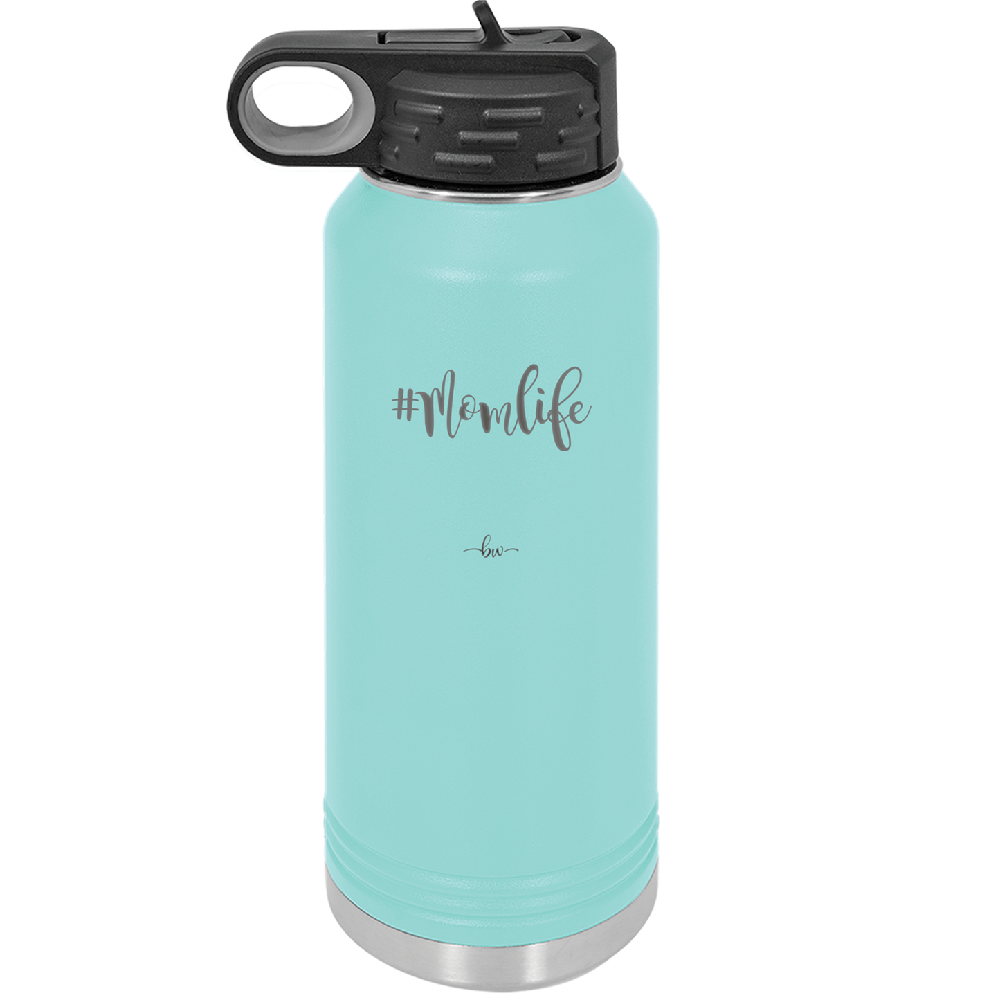 32oz Mom life tumbler - seafoam