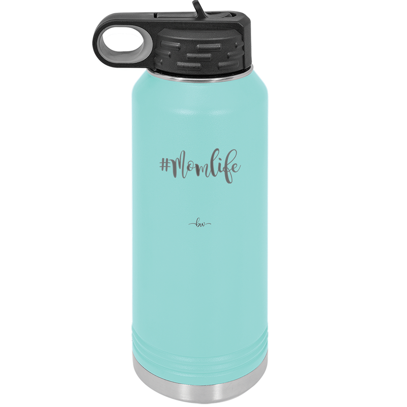 32oz Mom life tumbler - seafoam