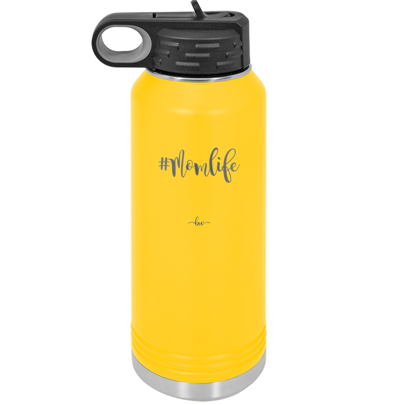32oz Mom life tumbler - yellow