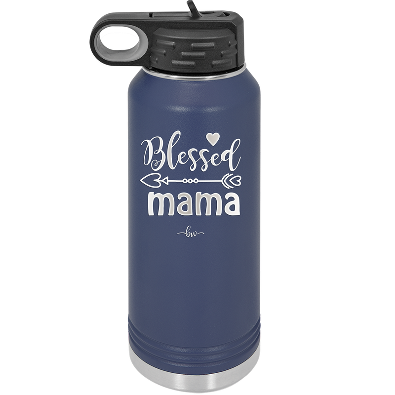 Blessed Mama - Laser Engraved Stainless Steel Drinkware - 1162 -