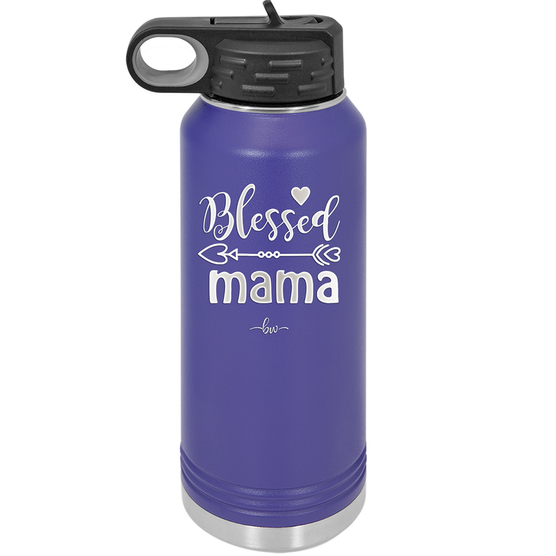 Blessed Mama - Laser Engraved Stainless Steel Drinkware - 1162 -