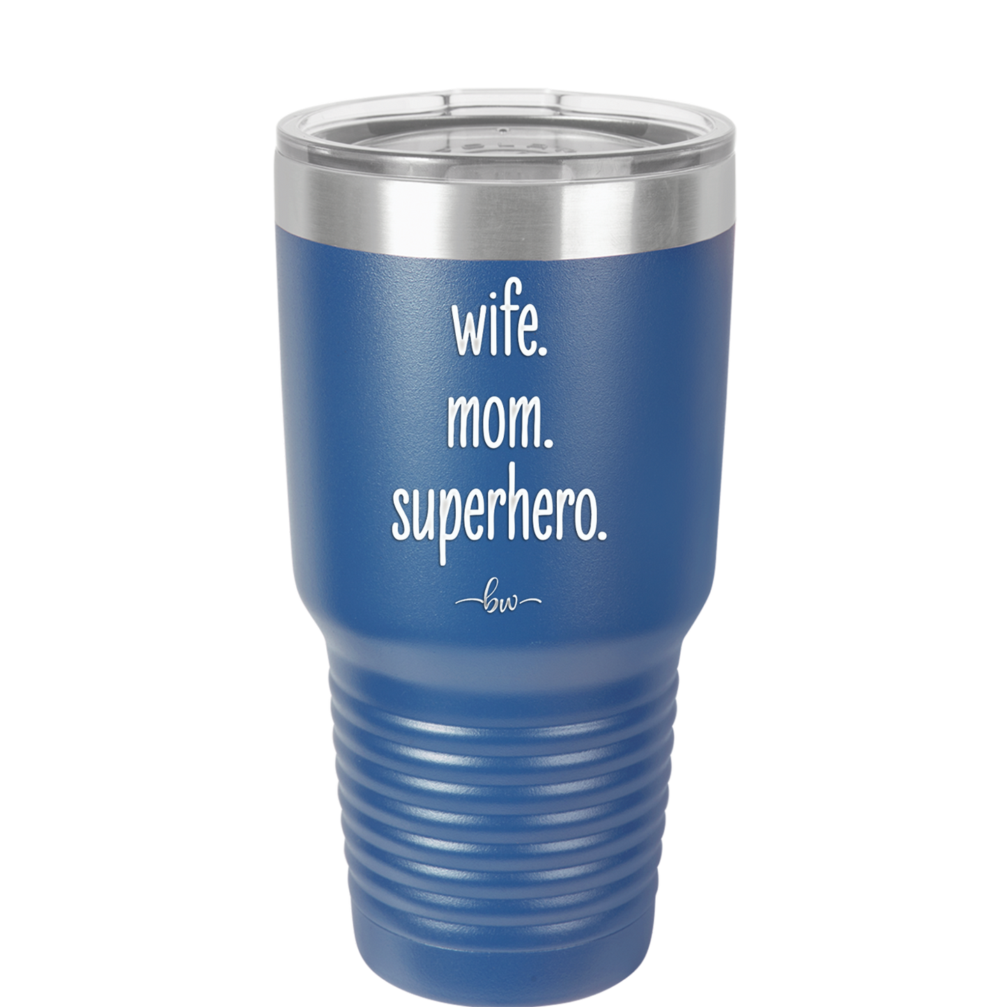 Wife. Mom. Superhero. - Laser Engraved Stainless Steel Drinkware - 1165 -