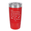 Mom Thanks for Feeding Me and Keeping Me Alive - Laser Engraved Stainless Steel Drinkware - 1166 -