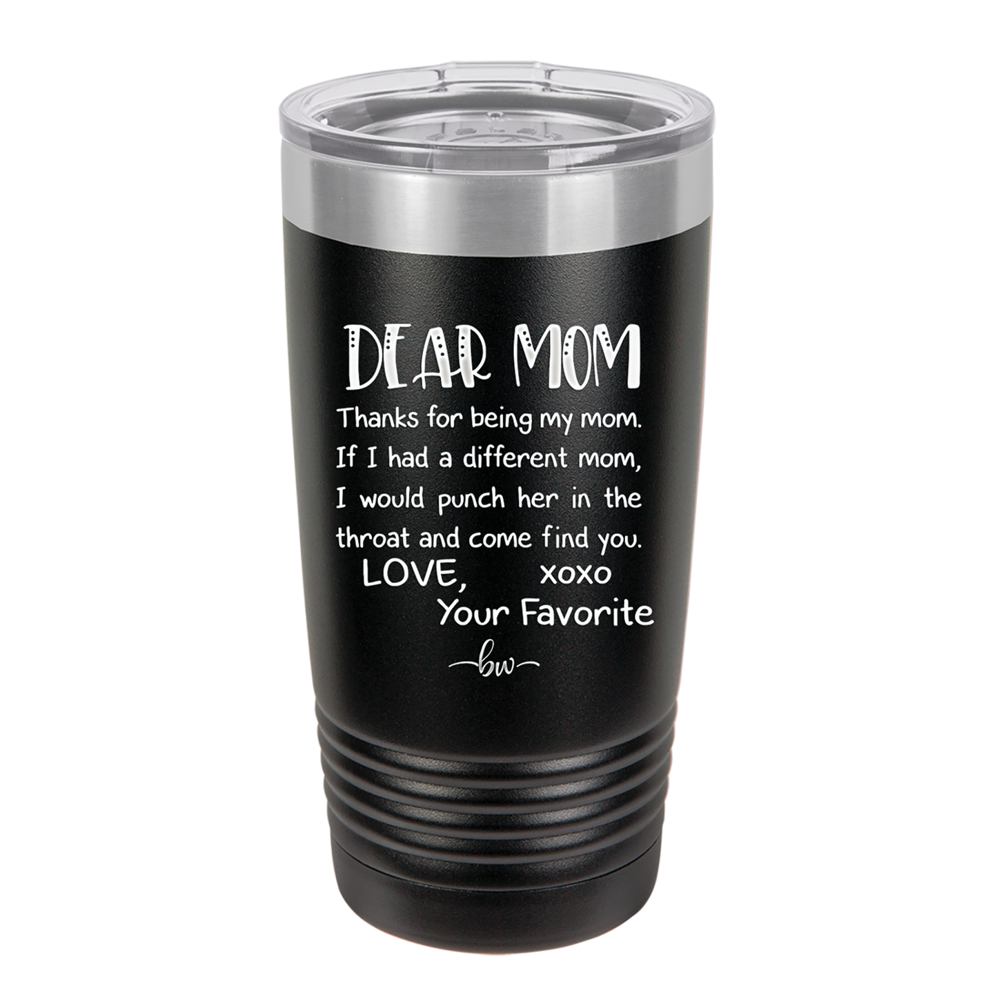 Mom, Thanks for Being my Mom - Laser Engraved Stainless Steel Drinkware - 1167 -