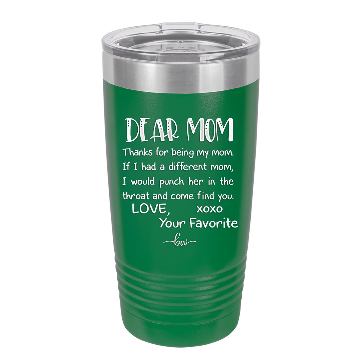 Mom, Thanks for Being my Mom - Laser Engraved Stainless Steel Drinkware - 1167 -