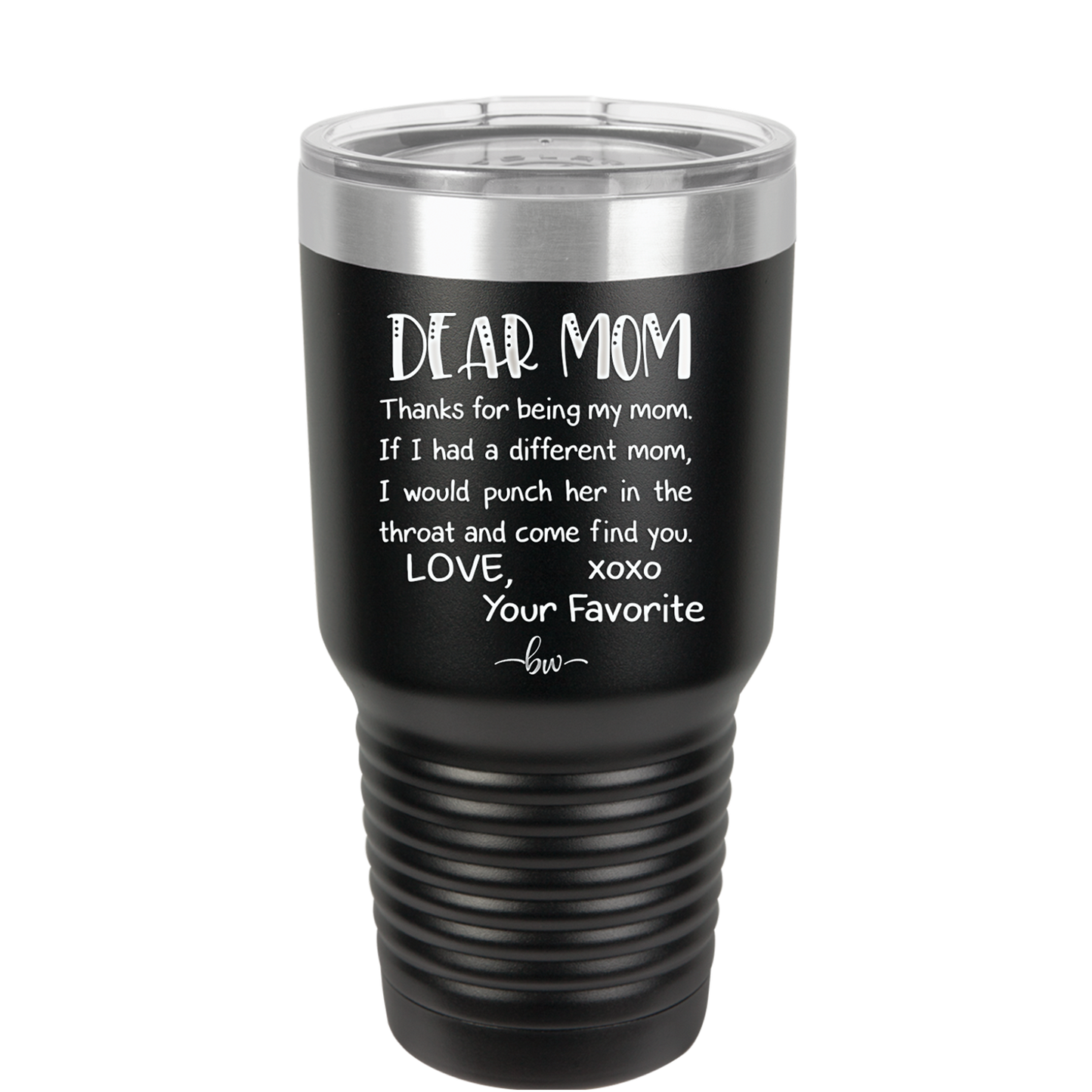 Mom, Thanks for Being my Mom - Laser Engraved Stainless Steel Drinkware - 1167 -