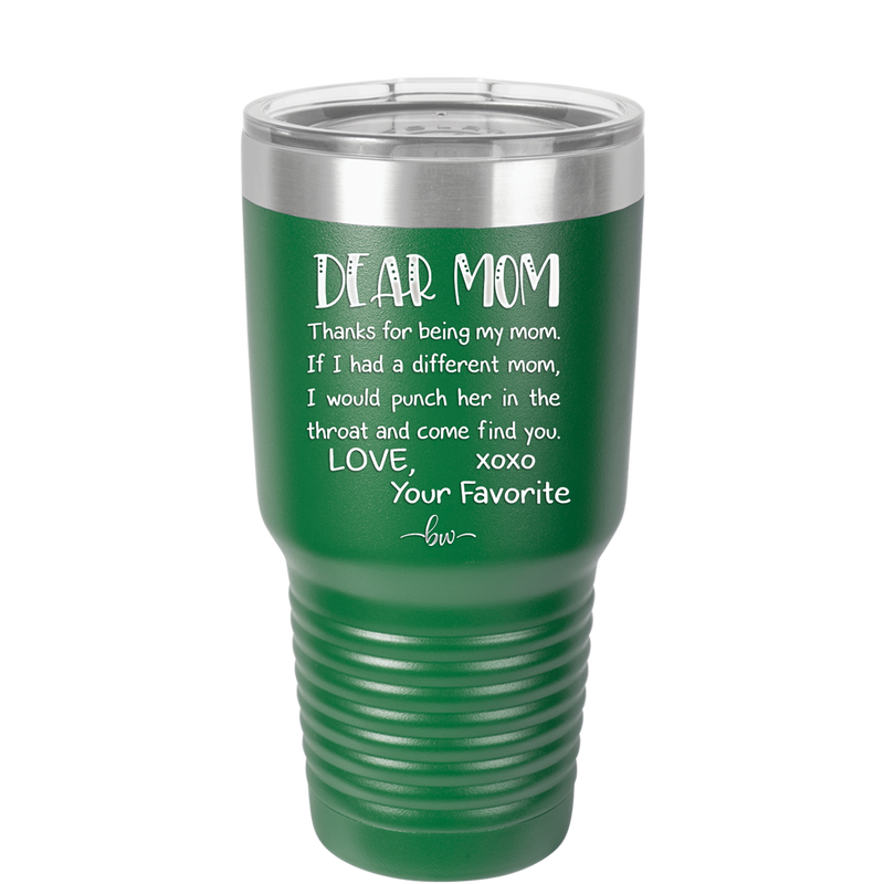 Mom, Thanks for Being my Mom - Laser Engraved Stainless Steel Drinkware - 1167 -