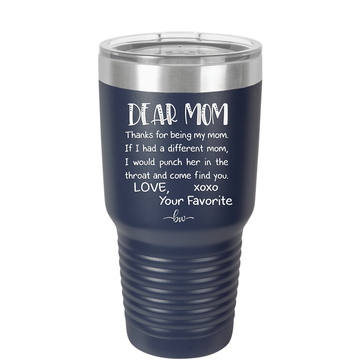 Mom, Thanks for Being my Mom - Laser Engraved Stainless Steel Drinkware - 1167 -