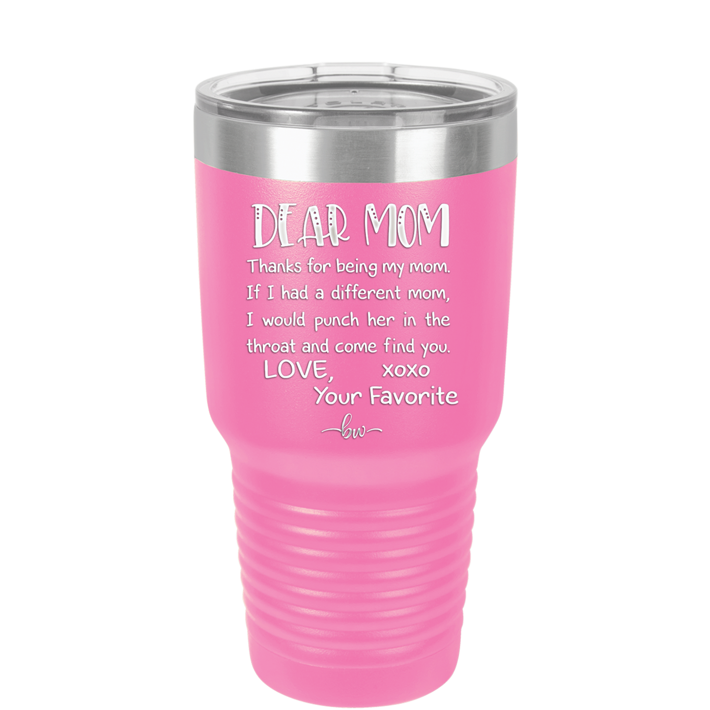 Mom, Thanks for Being my Mom - Laser Engraved Stainless Steel Drinkware - 1167 -