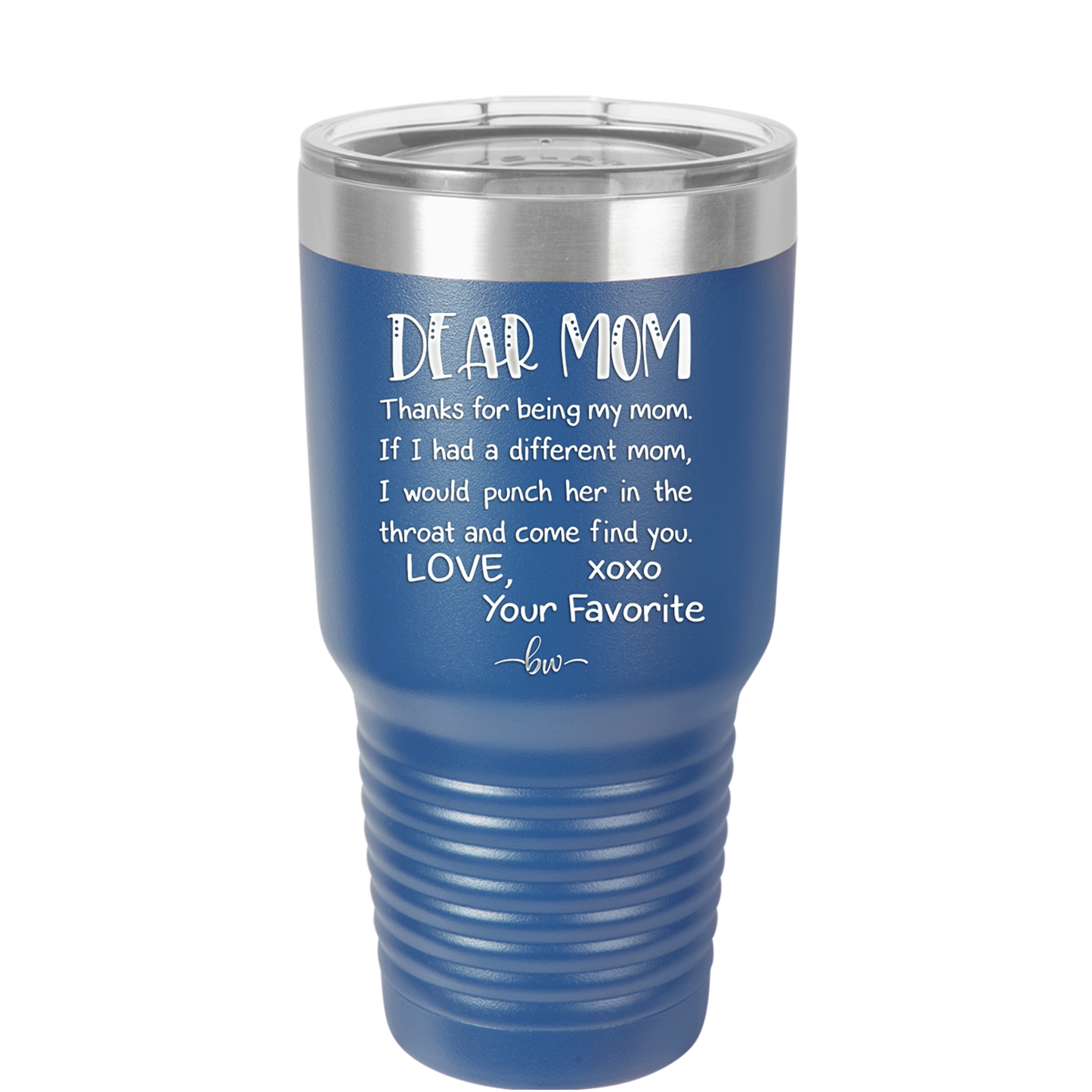 Mom, Thanks for Being my Mom - Laser Engraved Stainless Steel Drinkware - 1167 -