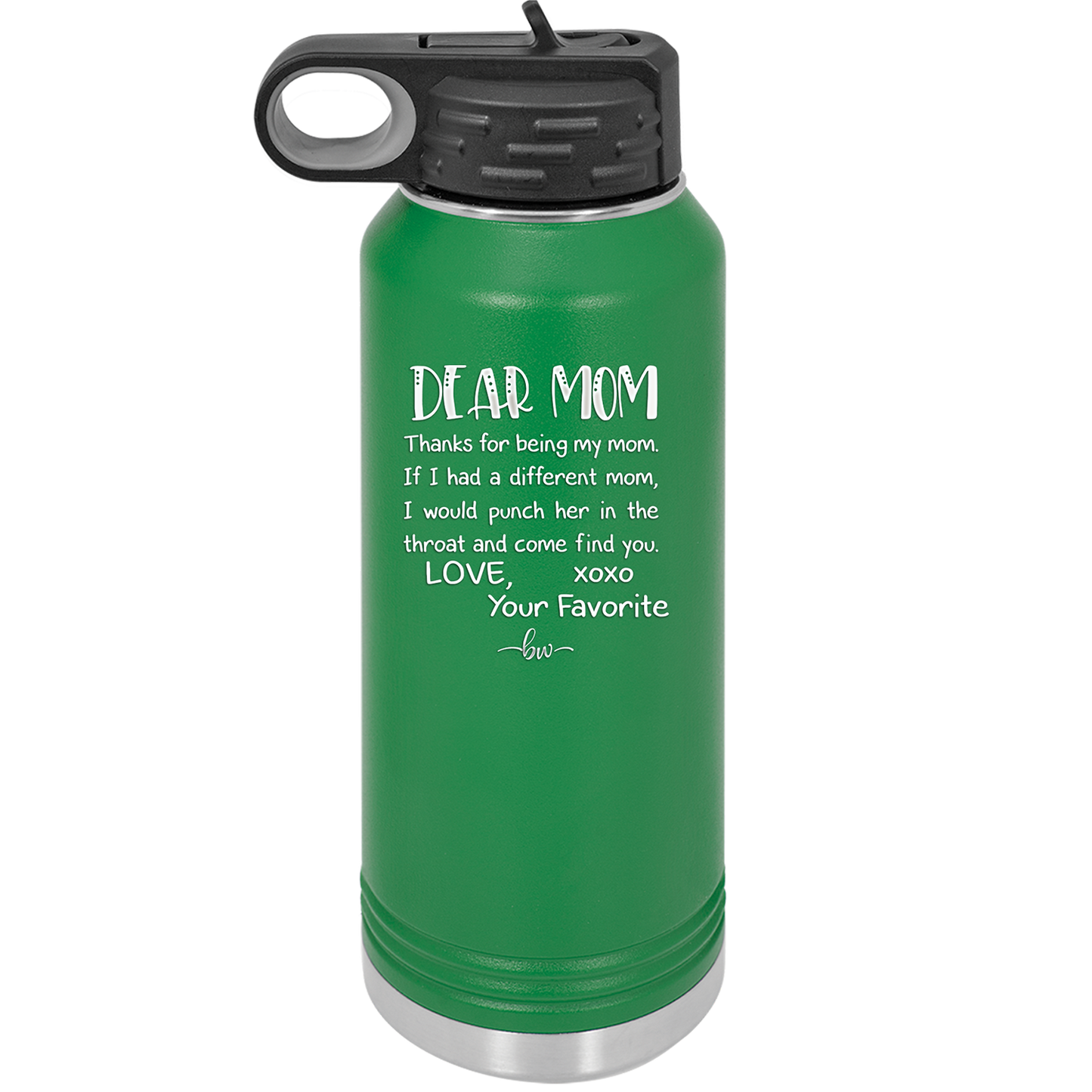 Mom, Thanks for Being my Mom - Laser Engraved Stainless Steel Drinkware - 1167 -