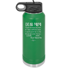 Mom, Thanks for Being my Mom - Laser Engraved Stainless Steel Drinkware - 1167 -