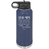 Mom, Thanks for Being my Mom - Laser Engraved Stainless Steel Drinkware - 1167 -