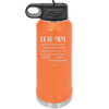 Mom, Thanks for Being my Mom - Laser Engraved Stainless Steel Drinkware - 1167 -