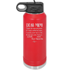 Mom, Thanks for Being my Mom - Laser Engraved Stainless Steel Drinkware - 1167 -