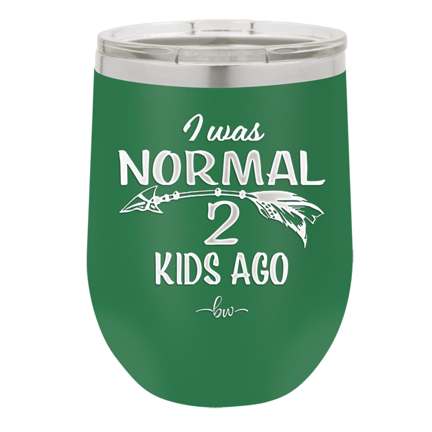 I Was Normal 2 Kids Ago - Laser Engraved Stainless Steel Drinkware - 1186 -