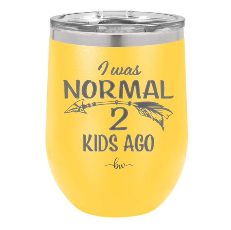 I Was Normal 2 Kids Ago - Laser Engraved Stainless Steel Drinkware - 1186 -
