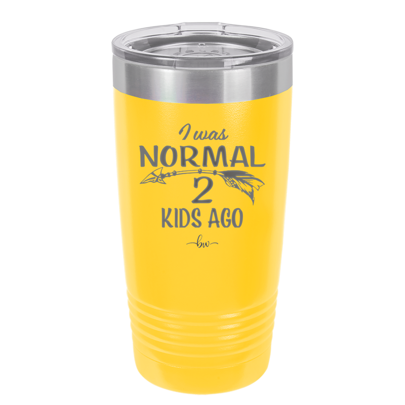 I Was Normal 2 Kids Ago - Laser Engraved Stainless Steel Drinkware - 1186 -
