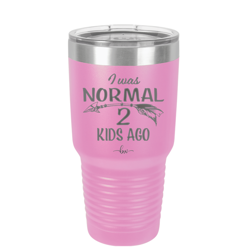 I Was Normal 2 Kids Ago - Laser Engraved Stainless Steel Drinkware - 1186 -