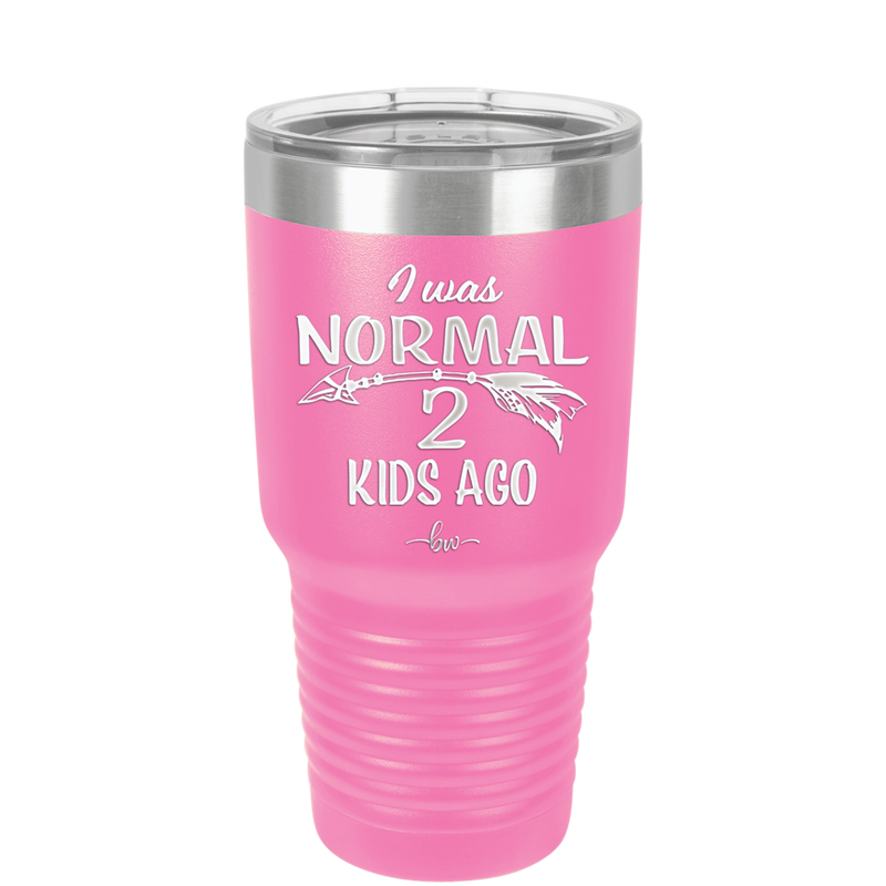 I Was Normal 2 Kids Ago - Laser Engraved Stainless Steel Drinkware - 1186 -