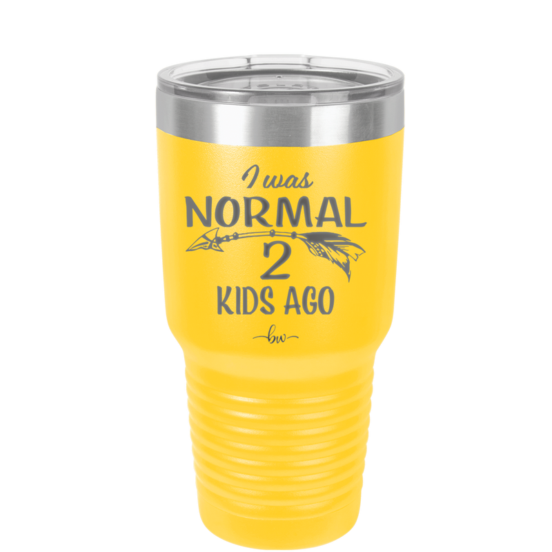 I Was Normal 2 Kids Ago - Laser Engraved Stainless Steel Drinkware - 1186 -