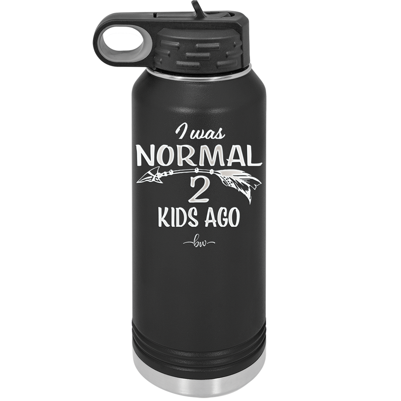 I Was Normal 2 Kids Ago - Laser Engraved Stainless Steel Drinkware - 1186 -