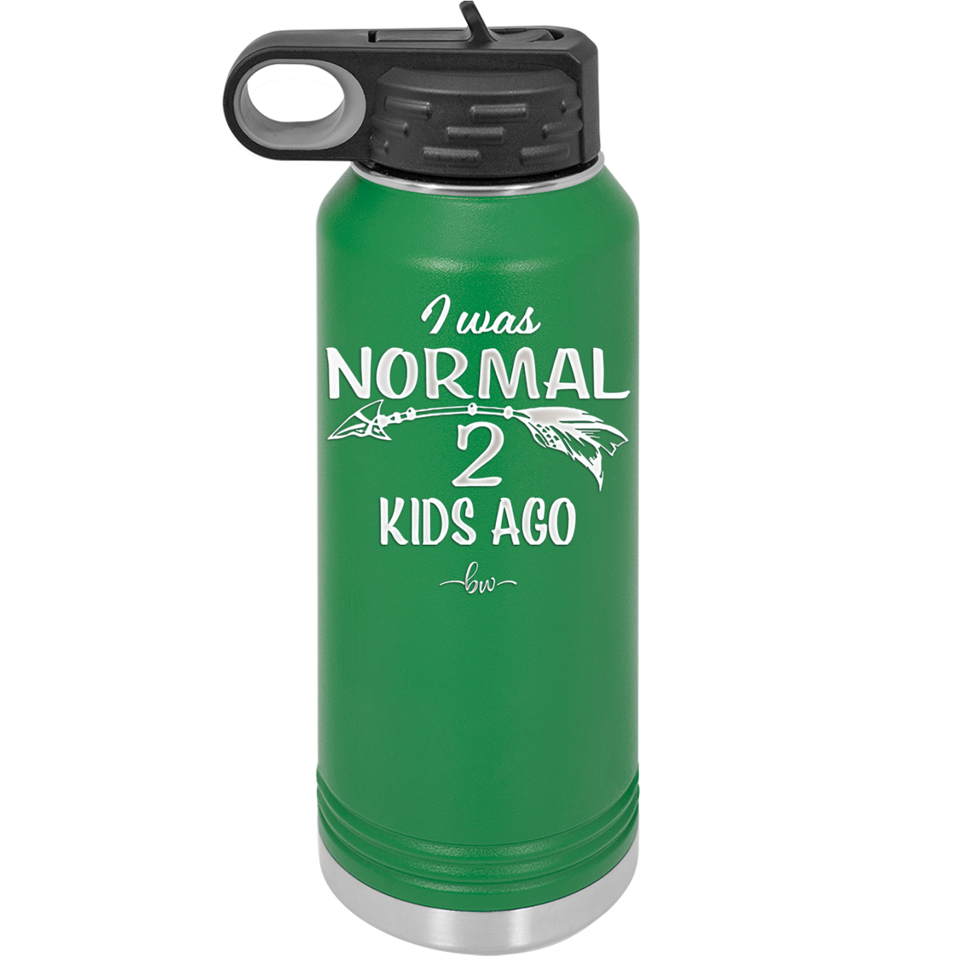 I Was Normal 2 Kids Ago - Laser Engraved Stainless Steel Drinkware - 1186 -