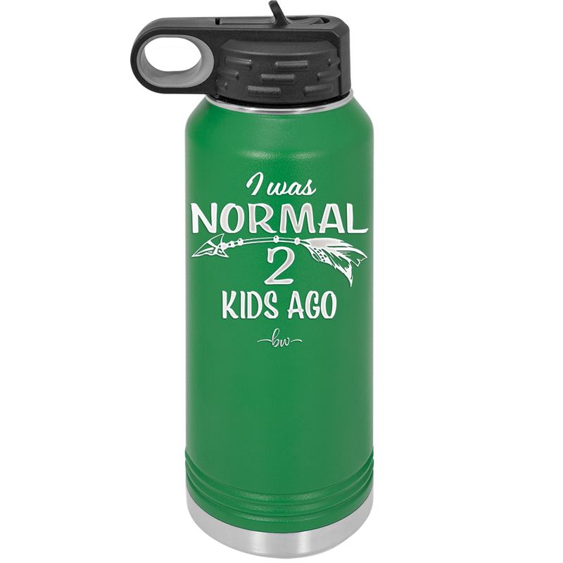 I Was Normal 2 Kids Ago - Laser Engraved Stainless Steel Drinkware - 1186 -