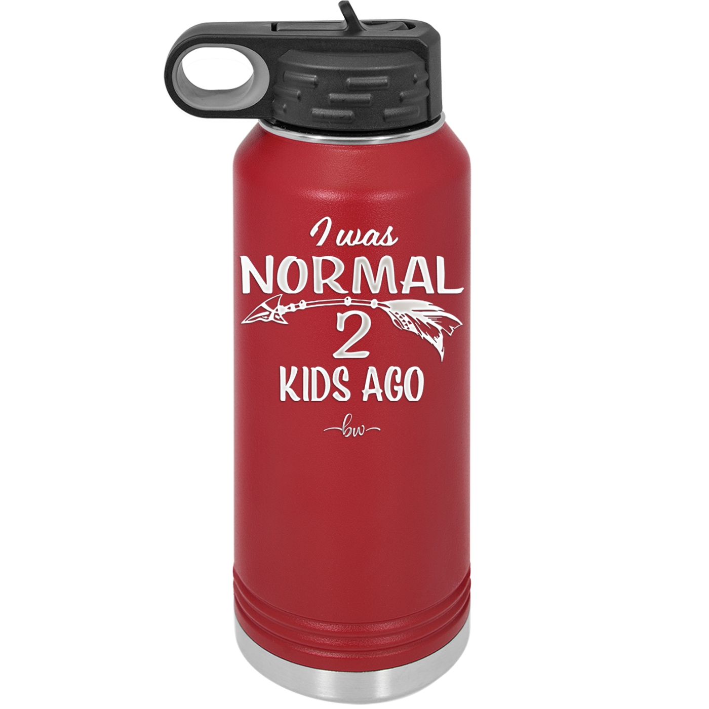 I Was Normal 2 Kids Ago - Laser Engraved Stainless Steel Drinkware - 1186 -