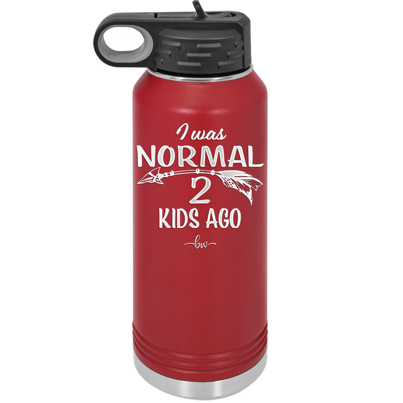 I Was Normal 2 Kids Ago - Laser Engraved Stainless Steel Drinkware - 1186 -